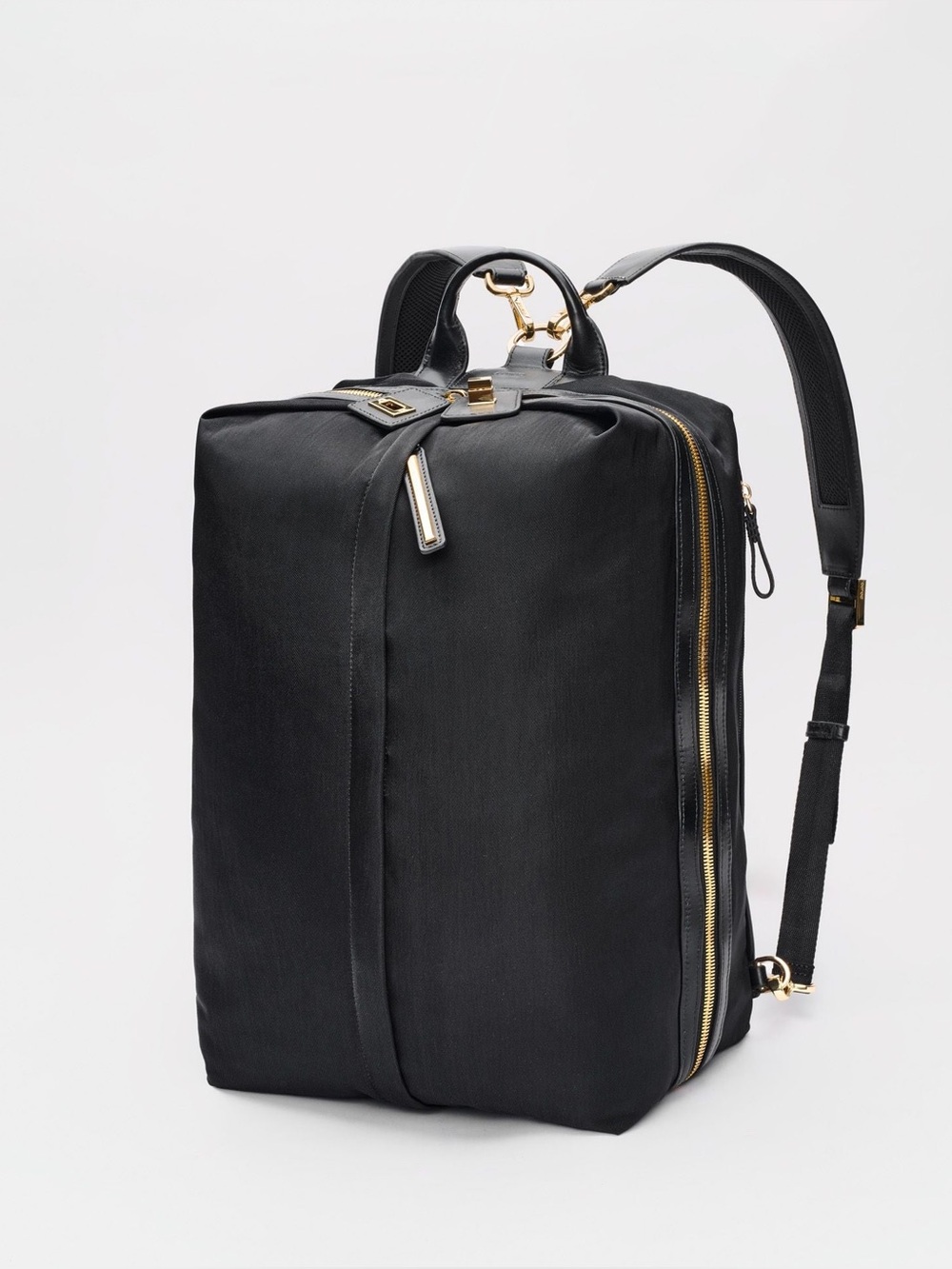 CARAA studio 2 large gold hardware black travel bag